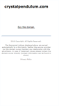 Mobile Screenshot of crystalpendulum.com